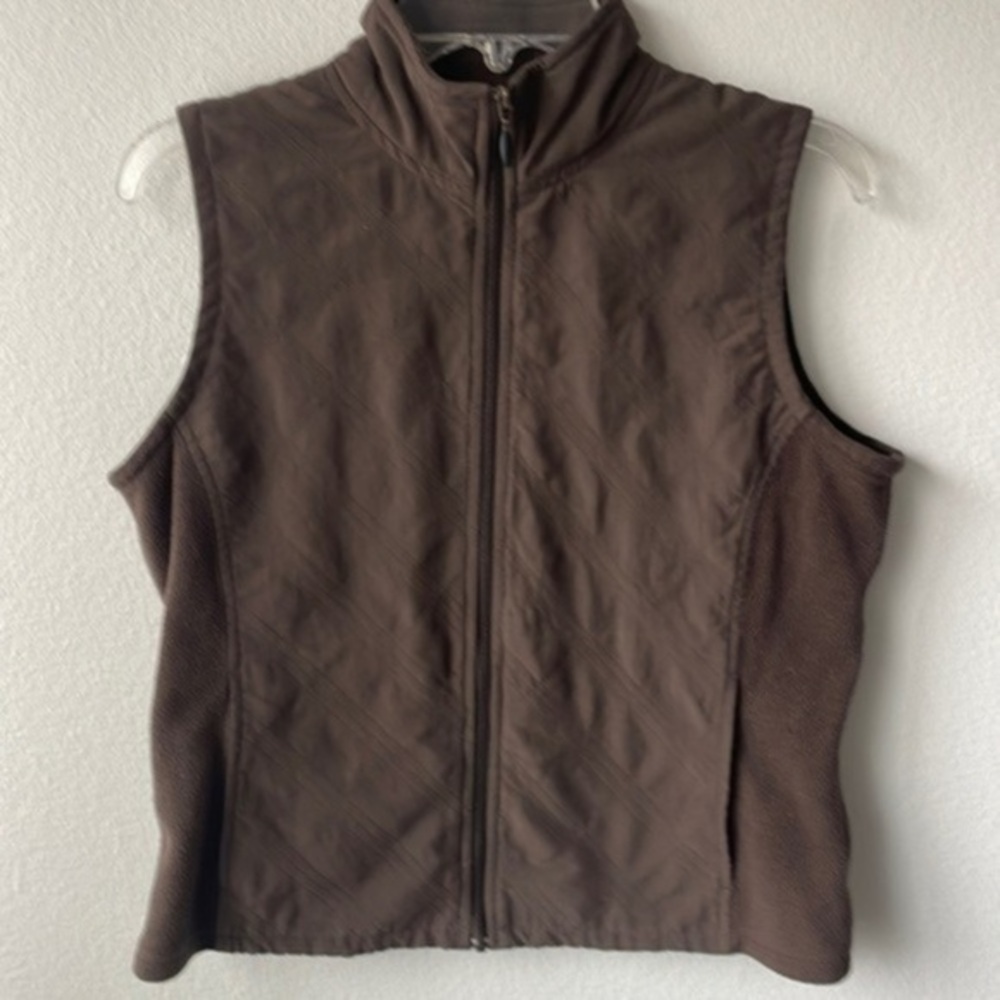 Columbia vest Chocolate brown vest quilted size Small X.C.O.